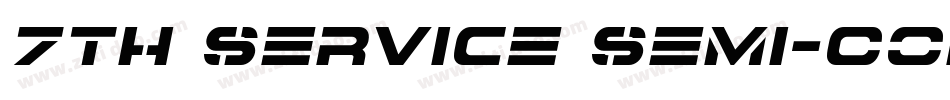 7th Service Semi-Con字体转换